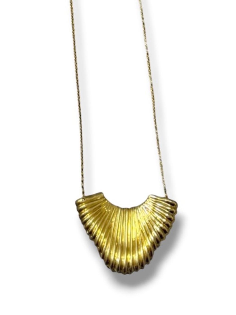 Sole Society Women’s Gold Chunky Textured Arrow Pendant 18" Necklace